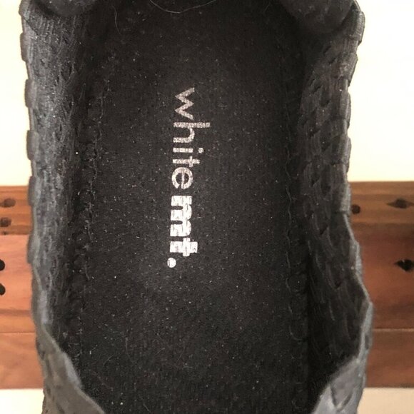 Woven Black Ankle Boots With Block Heel By White Mountain Women's Size 10 - Picture 4 of 10